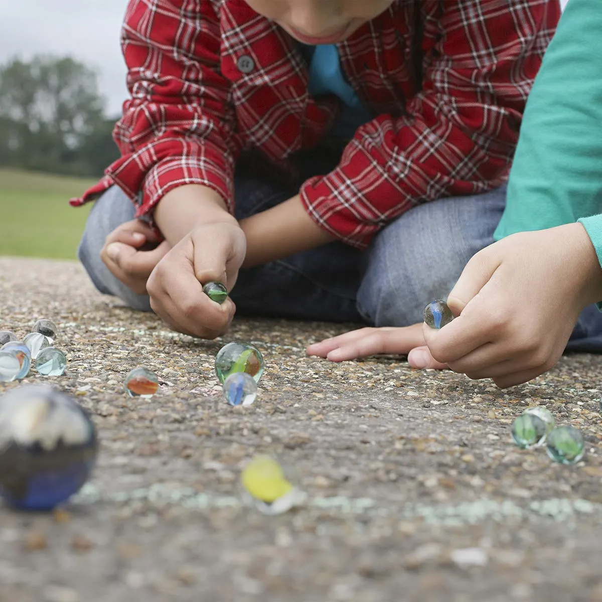 Kicko Marbles Game Set - 6 Bags of 40 Marbles - Cool and Fun Marbles Game Set - Party