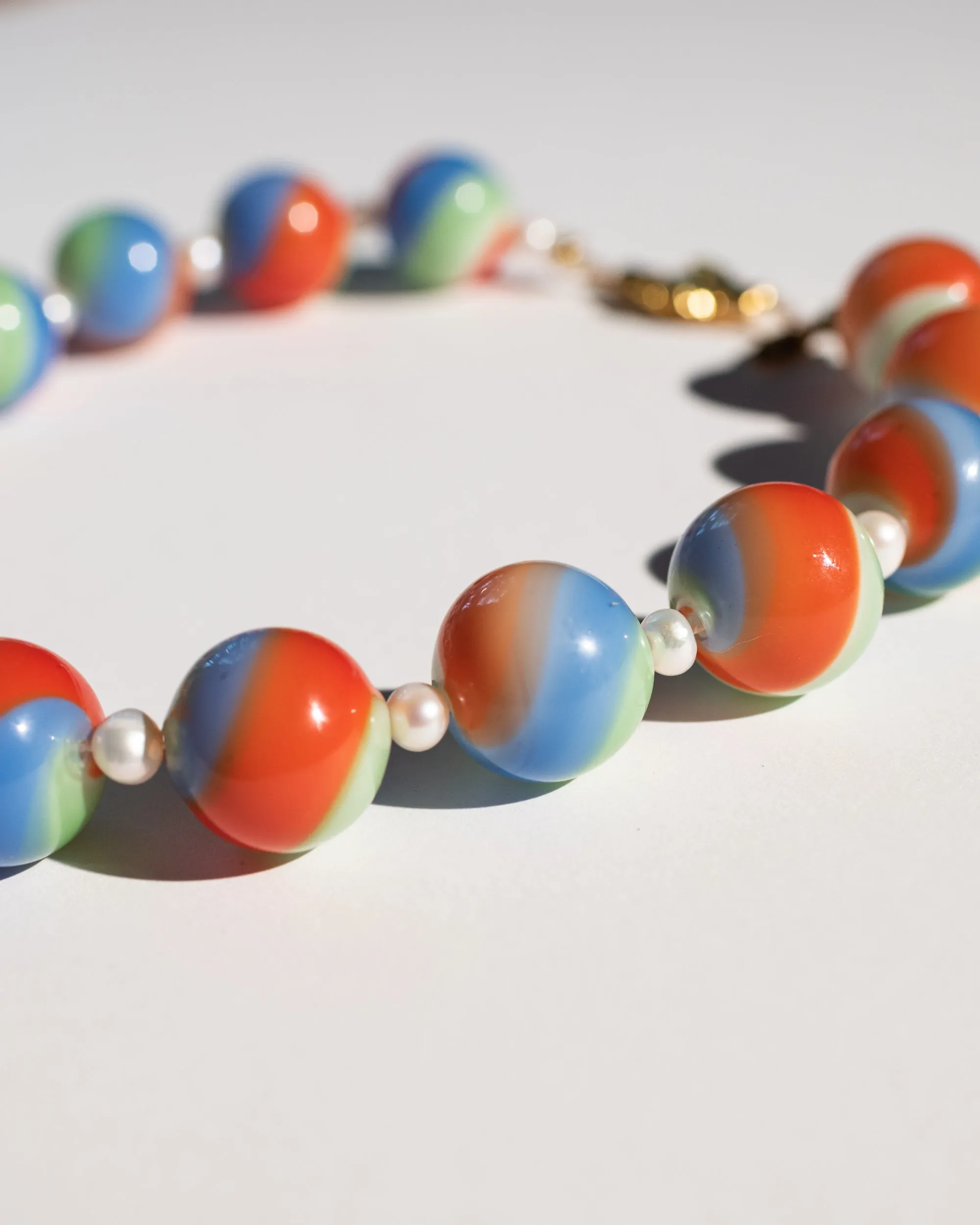 Lost Your Marbles Necklace in Abstract Landscape