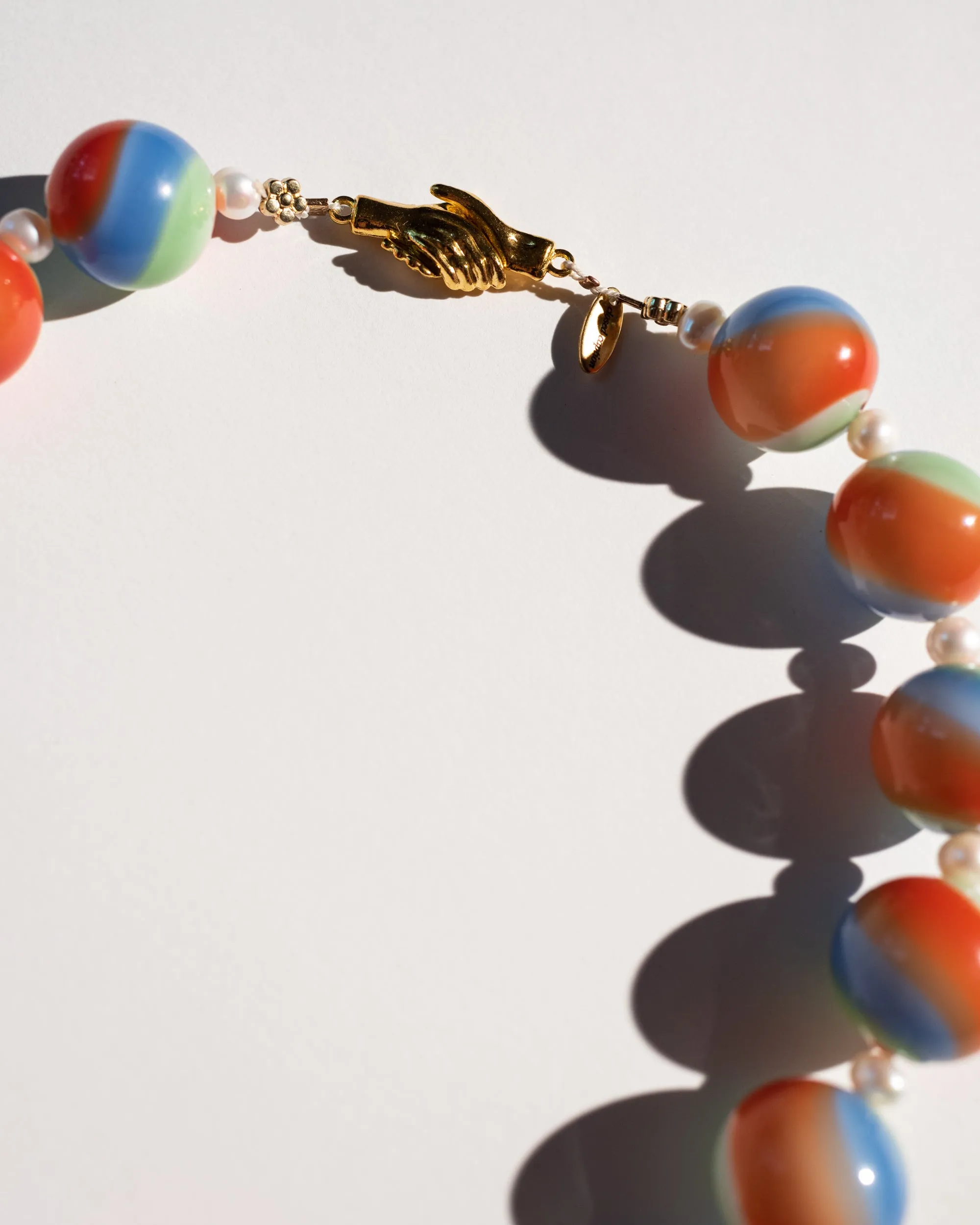 Lost Your Marbles Necklace in Abstract Landscape