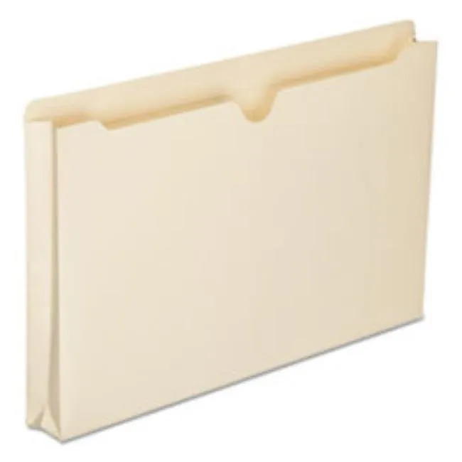 MANILA FILE JACKET, LEGAL, 14 3-4" X 9 1-2", 1 1-2" EXP, 50CT-BX (5 BX PER PACK)