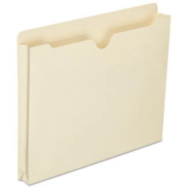 MANILA FILE JACKET, LETTER, 8 1-2 X 11, 1" EXP., 50CT-BX (5 BOXES PER PACK)