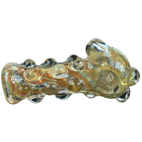 Marble Covered Glass Hand Pipe