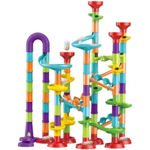 Marble Run Race Building Block Maze Toy Set 113 pcs