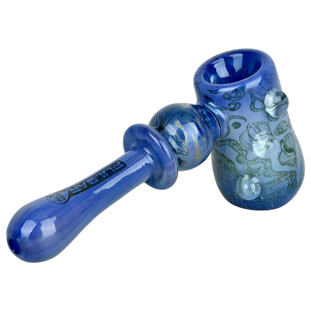 Octopus Print Glass Hammer Bubbler