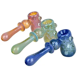 Octopus Print Glass Hammer Bubbler