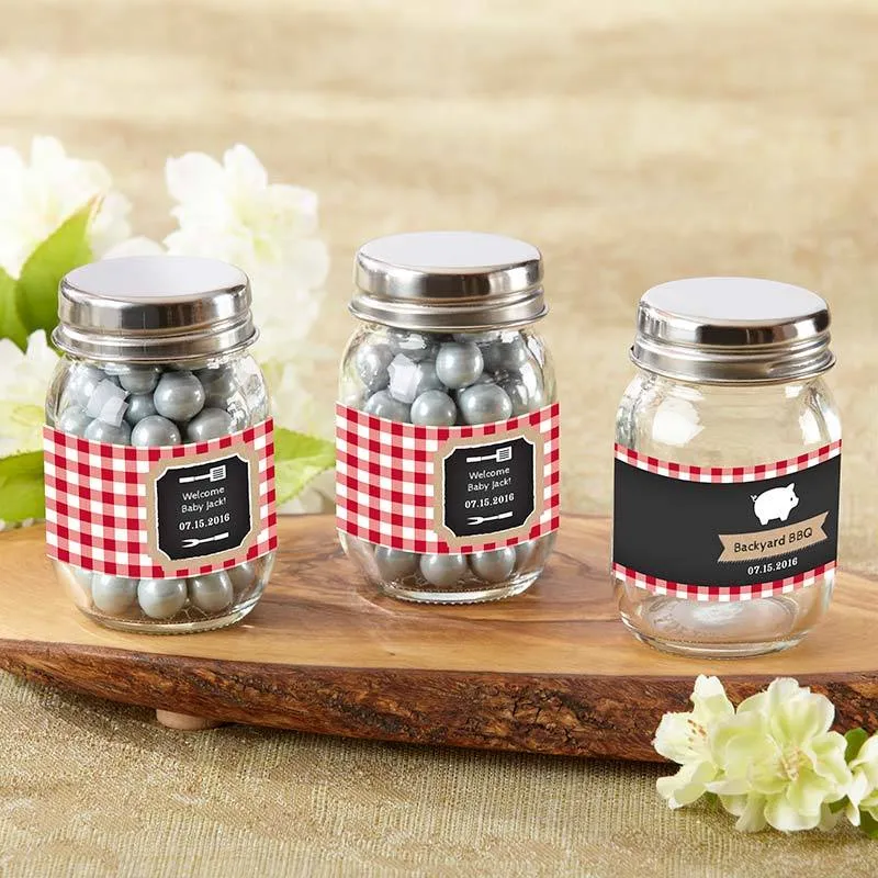 Personalized Mini Mason Jar - Tutu Cute (Set of 12)