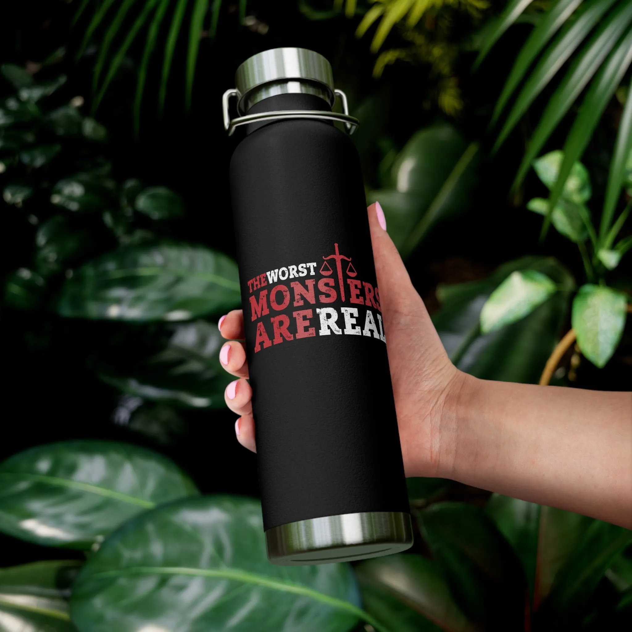 "The Worst Monsters" Copper Vacuum Insulated Bottle, 22oz