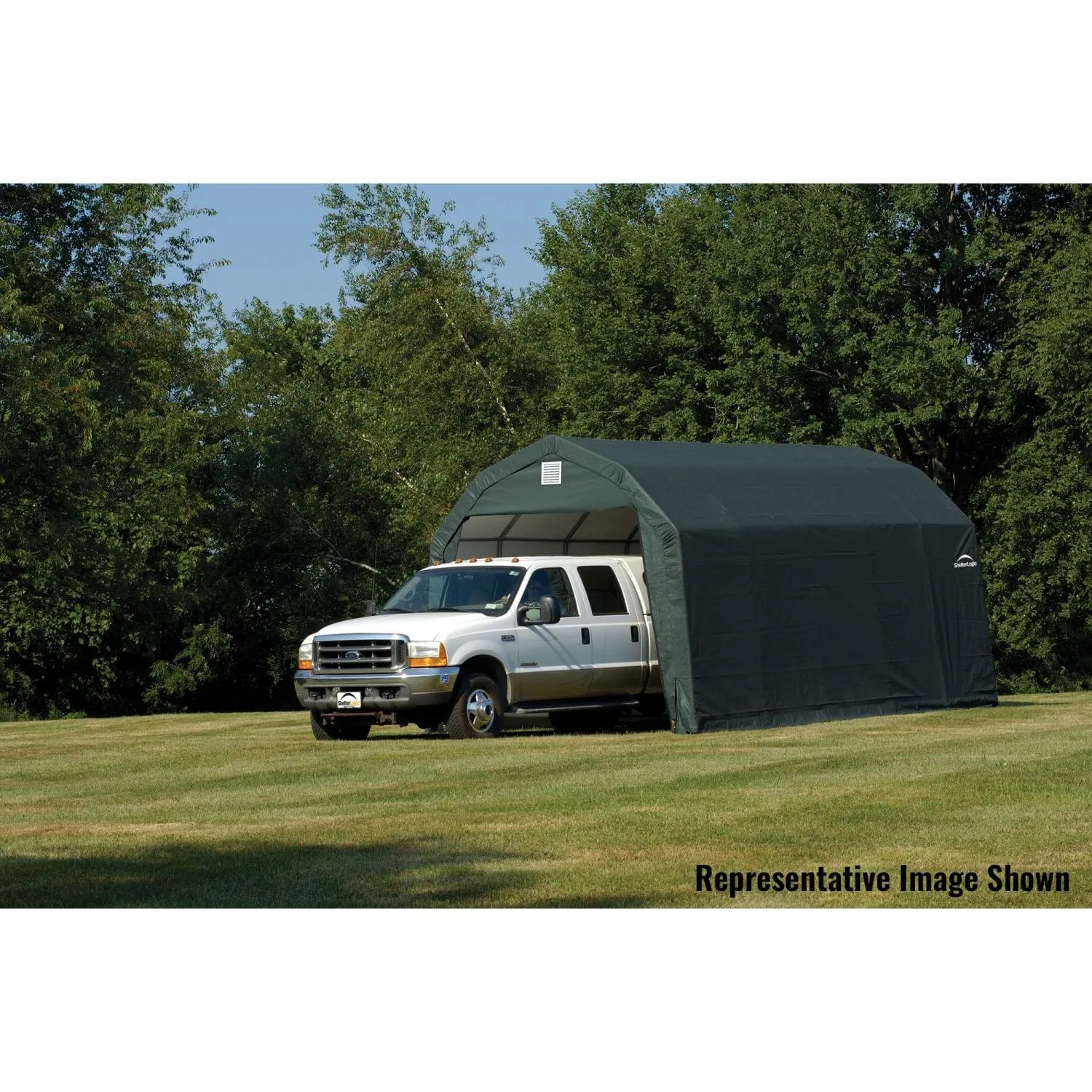 ShelterLogic | ShelterCoat 12 x 24 x 9 ft. Garage Barn Green STD