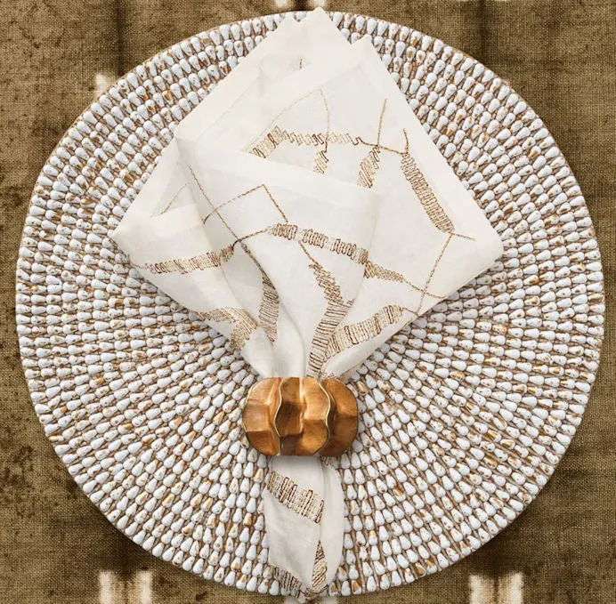 Shoreline Mini-Shells Beaded Placemat Sets