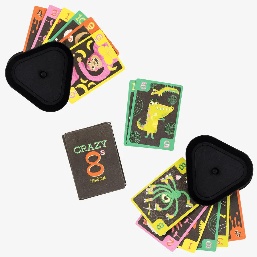 Tiger Tribe Crazy 8s   Go Fish! - Card Game Set