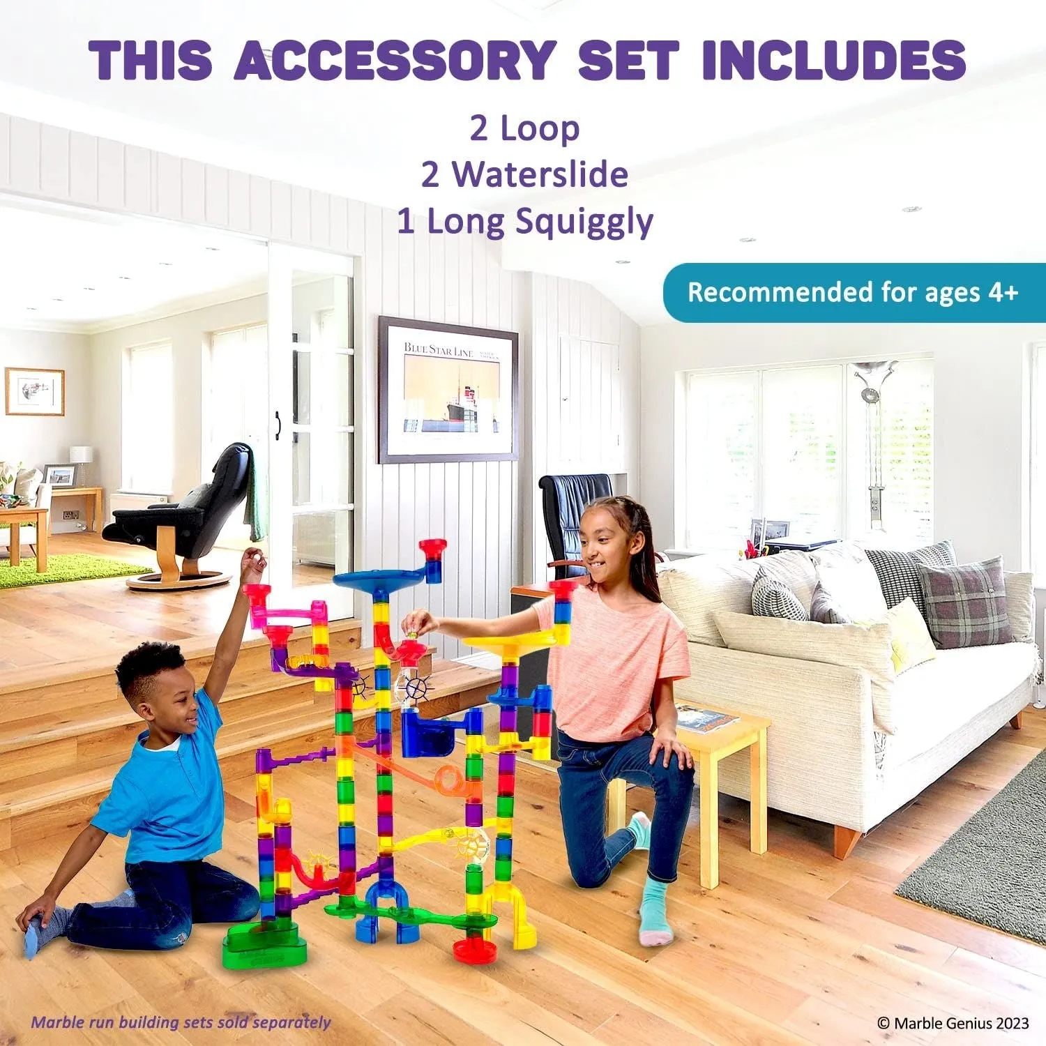 Waterslides & Roller Coasters Marble Run Accessory Set