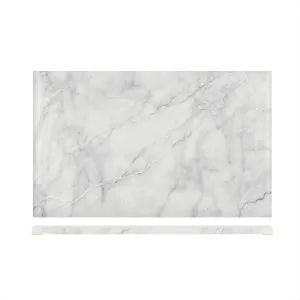 White Marble Agra Melamine GN1/1 Slab 53 x 32.5cm - Pack 1