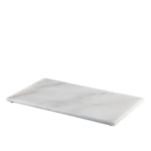 White Marble Platter 32x18cm GN 1/3- Pack 1