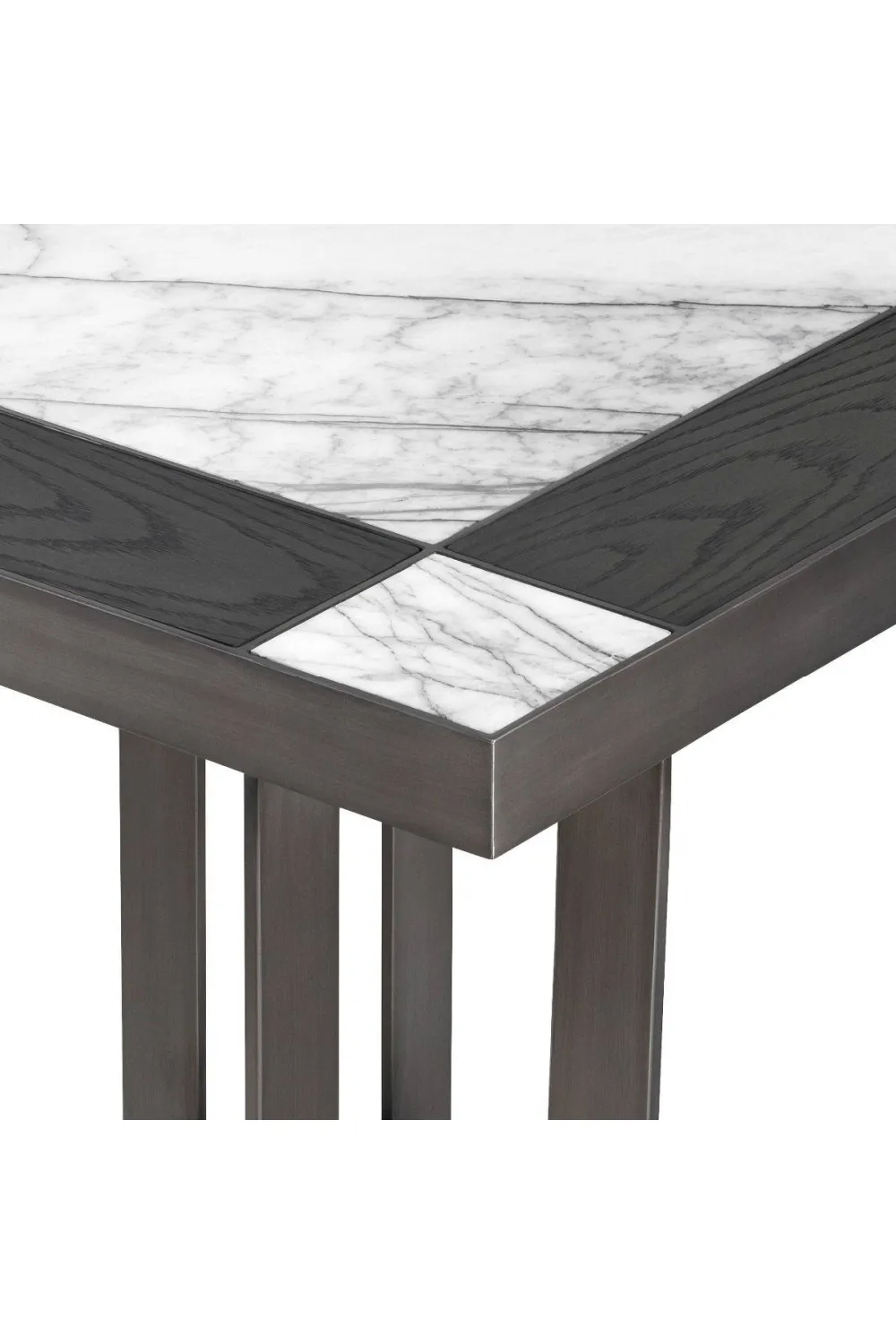 White Mocha Side Table | Eichholtz Hermoza