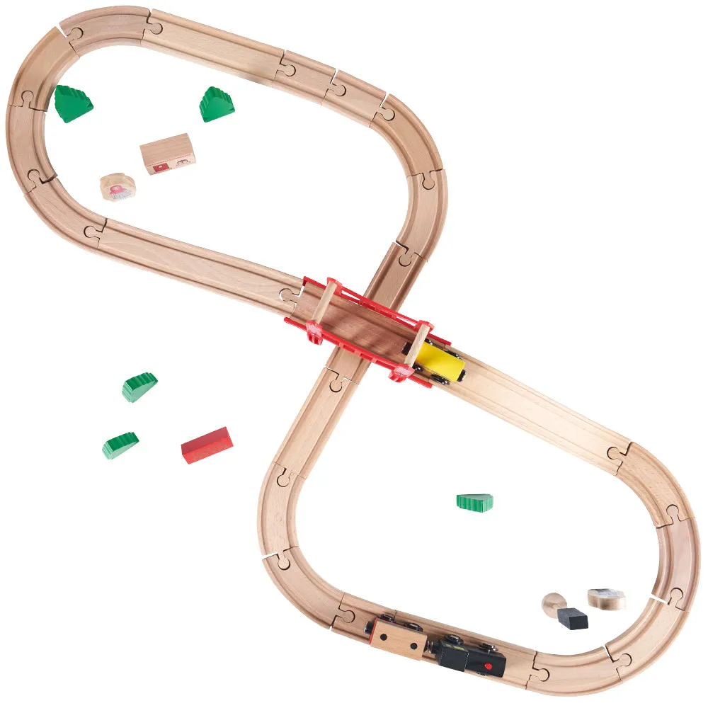 Wooden Train Set - Deluxe