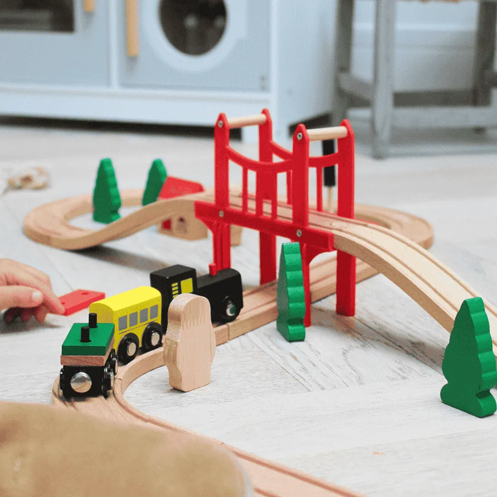 Wooden Train Set - Deluxe