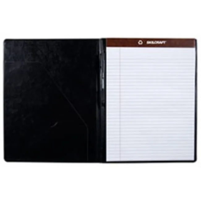 WRITING PORTFOLIO - STANDARD, 8-1-2" X 11", BLACK (5 PER PACK)