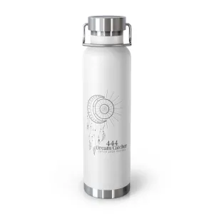 Yoga Spiritual Meditation Copper Vacuum Insulated Bottle 22oz  – Protection 444 Angel Number