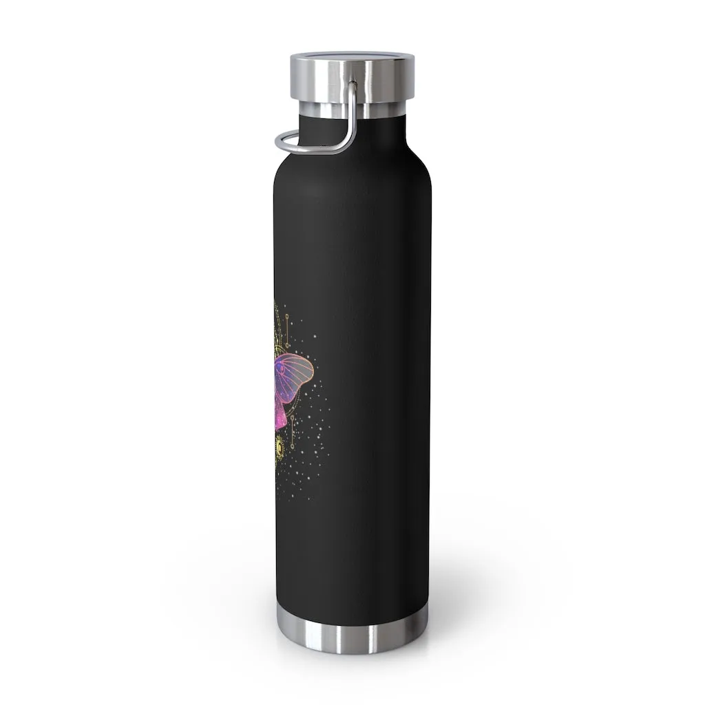 Yoga Spiritual Meditation Copper Vacuum Insulated Bottle 22oz  –  Source Energy 000 Angel Number