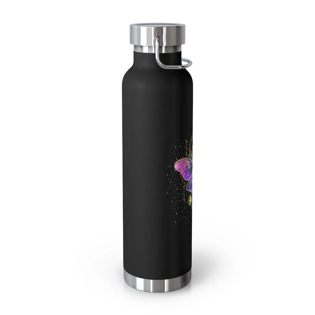 Yoga Spiritual Meditation Copper Vacuum Insulated Bottle 22oz  –  Source Energy 000 Angel Number